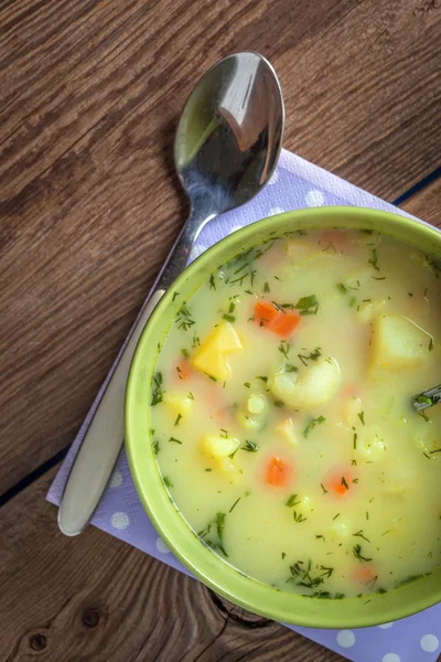 Овощной суп в миске . — стоковое фото