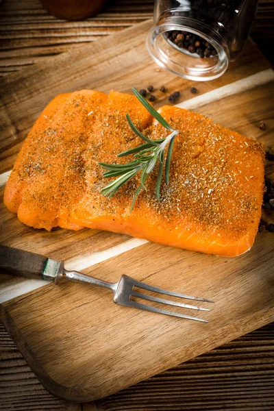 Fresh raw salmon. — Stock Photo, Image