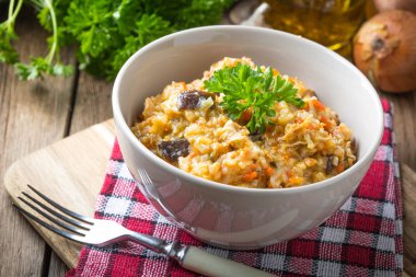 sebzeli risotto.