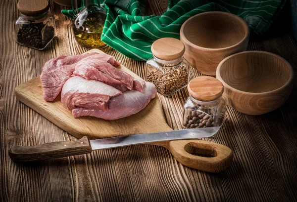Raw turkey meat. — Stock Photo, Image