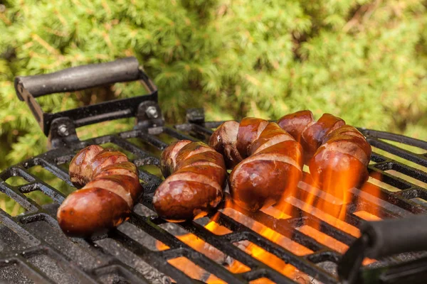 Grillen worstjes. — Stockfoto