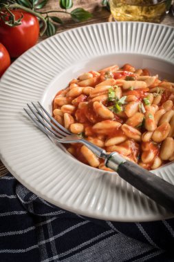Cavatelli taze domates soslu makarna.