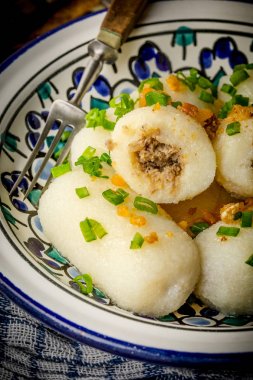 Patates köfte kıyma ile doldurulmuş