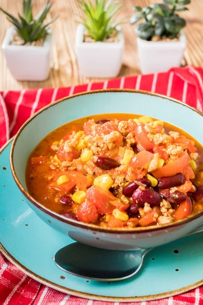 Mexikanische Chili con Carne. — Stockfoto