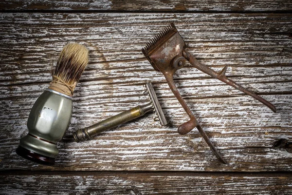 Vintage barber shop tools. — Stock Photo, Image