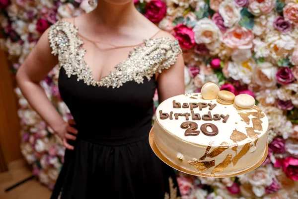 20 年間オリジナルのケーキ — ストック写真