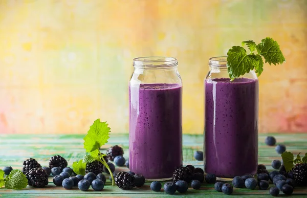 Nové blackberry Smoothie — Stock fotografie