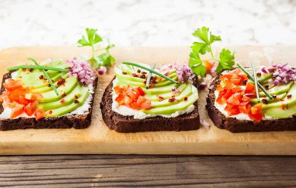 Čerstvé vegetariánské sendviče — Stock fotografie