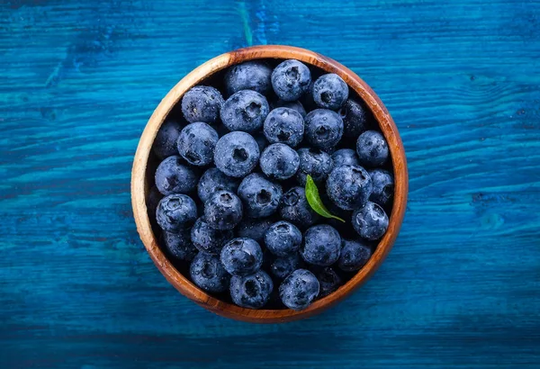 Fresh blueberry on table — Stock Photo, Image