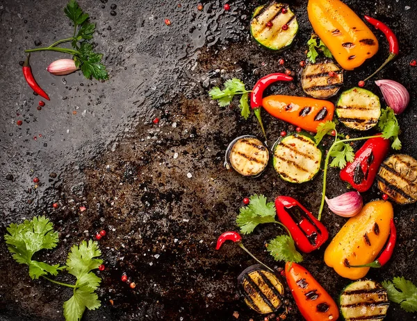 Fűszeres grillezett zöldségek — Stock Fotó