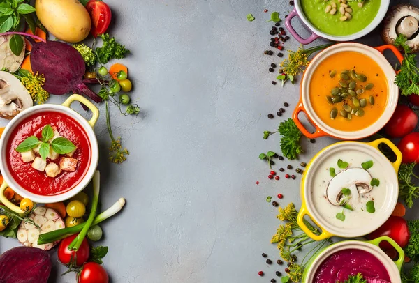 野菜のクリーム スープ — ストック写真