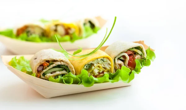 Fresh tortilla wraps — Stock Photo, Image