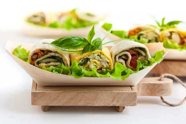 Färska tortilla wraps — Stockfoto