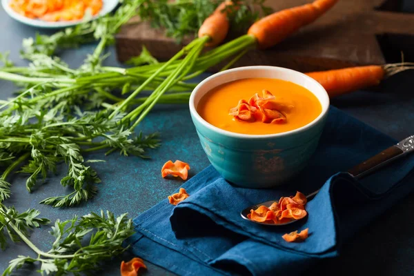 Spicy cream carrot soup
