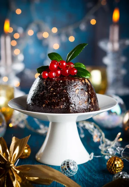 Christmas pudding till jul — Stockfoto