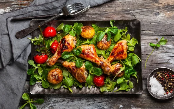 Gambe di pollo arrosto piccante — Foto Stock