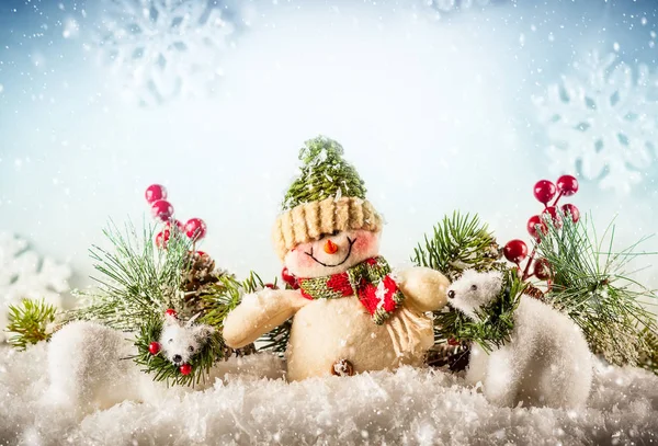 Kardan adam ve beyaz ayılar 