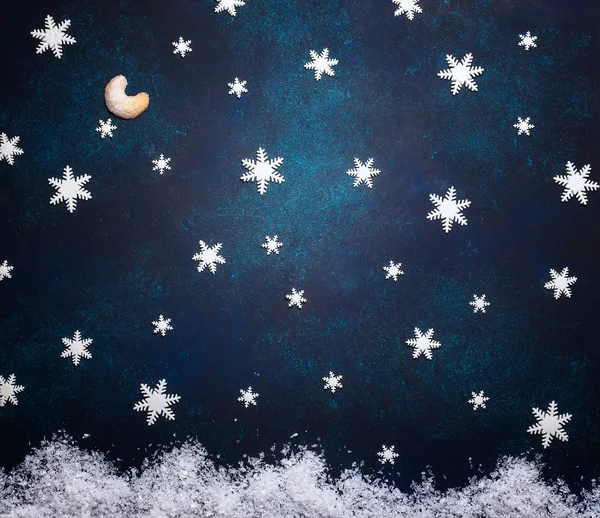 Koncepcja Christmas płatki śniegu — Zdjęcie stockowe