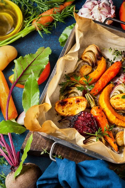 fırın kavrulmuş sebzeler 