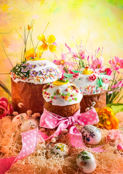 Pasteles de Pascua de primavera — Foto de Stock