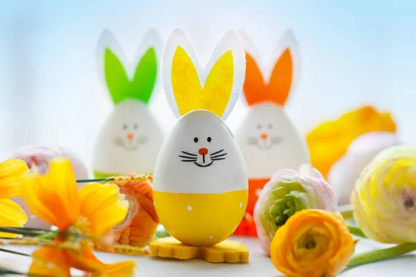 Easter funny rabbits — Stock Photo, Image