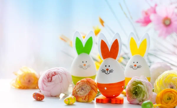 Easter funny rabbits