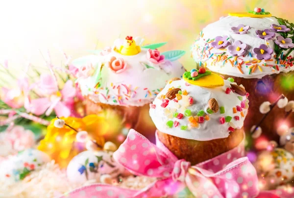 Bahar Paskalya kek — Stok fotoğraf