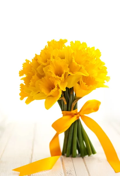 Easter bouquet of yellow daffodils. — Stock Photo, Image