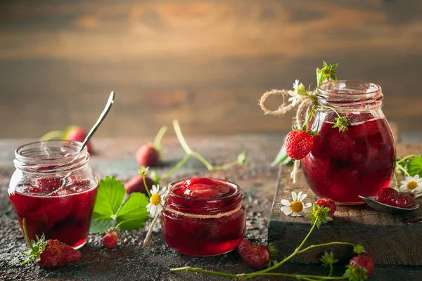 Marmellata di fragole — Foto Stock