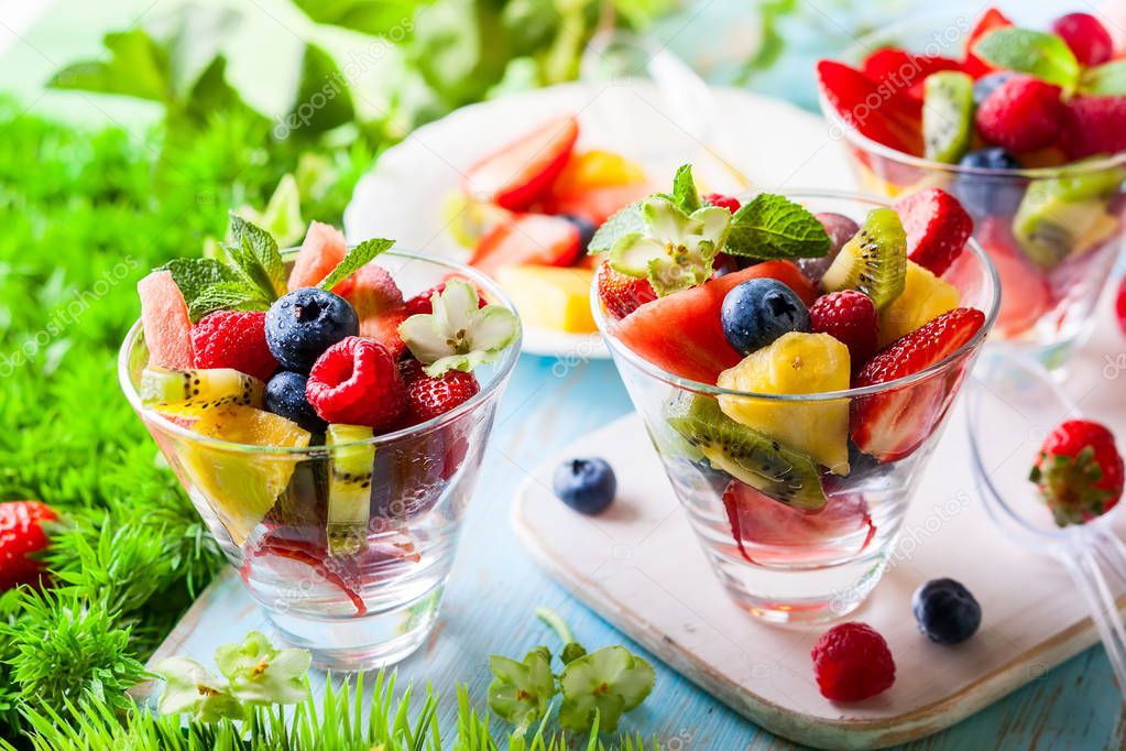 Fruit and berry salad