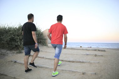 Sahilde zevk arkadaş