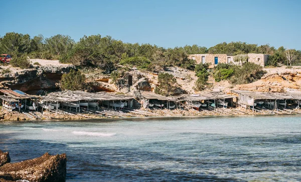 Casas de pescadores en Formentera — Foto de Stock