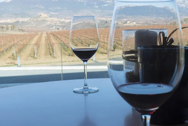 Vinho situado na espanha de la rioja — Fotografia de Stock