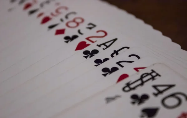 Покер казино гральні карти — стокове фото