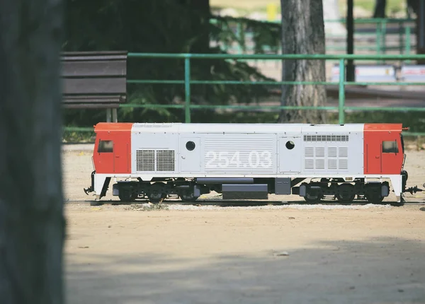 Миниатюрная копия поезда реального поезда в Испании — стоковое фото