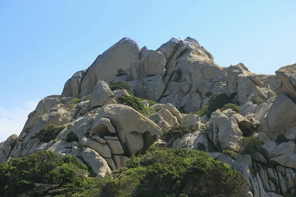 Sardunya Adası Deniz feneri. İtalya