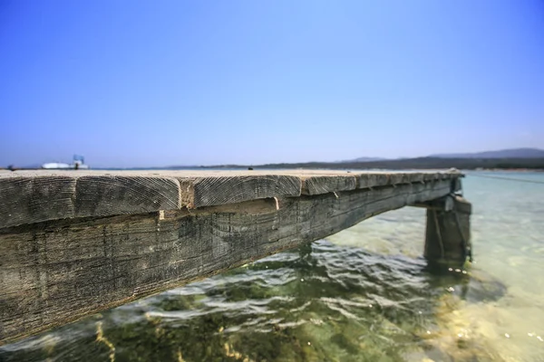 Wooden pier in a beautiful beach