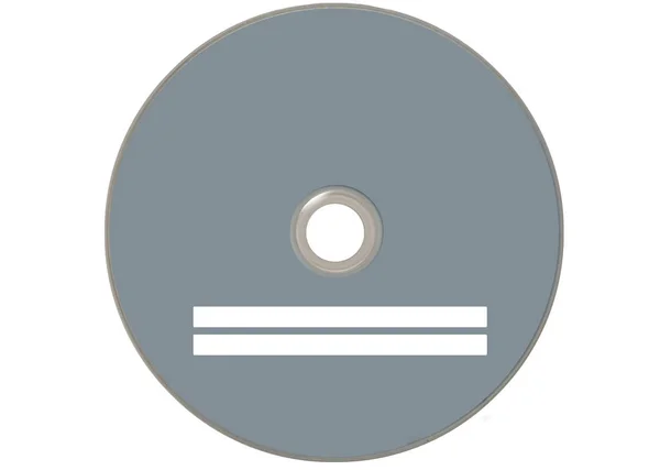 Disco compacto gris aislado —  Fotos de Stock