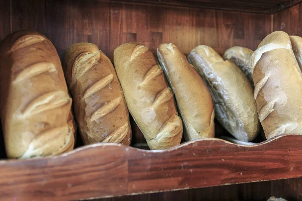 Group of bread in a backery — Stock Photo, Image