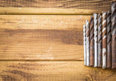 Eski grup oksit vintage araçları. Matkaplar