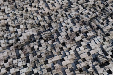 3D küpleri bir doku ile