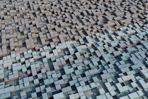 3D küpleri bir doku ile