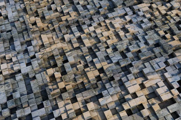 3D küpleri bir doku ile