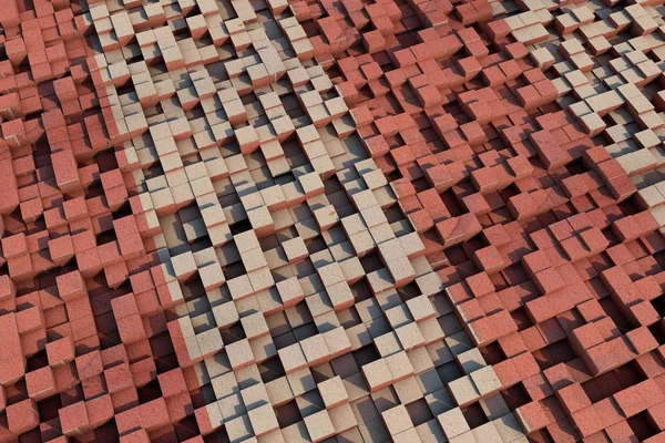 3D küpleri bir doku ile