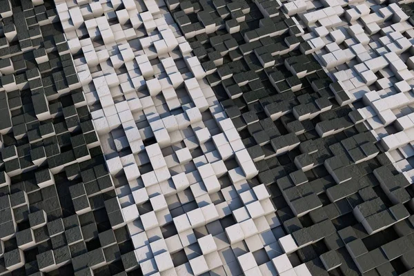 3D küpleri bir doku ile