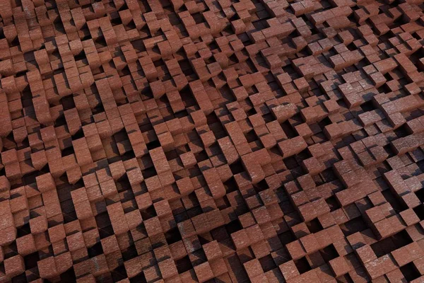 3D küpleri bir doku ile