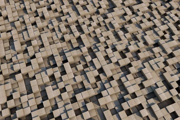 3D küpleri bir doku ile