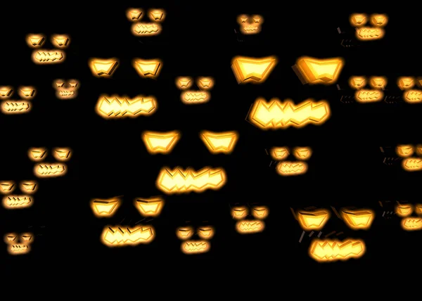 3D рендеринг тыквы на Хэллоуин — стоковое фото