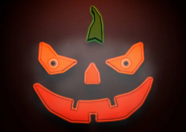 Zucca di rendering 3d per Halloween — Foto Stock