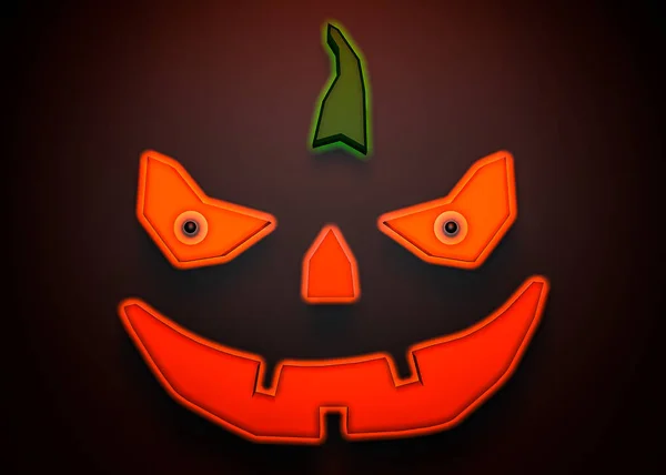 Zucca di rendering 3d per Halloween — Foto Stock
